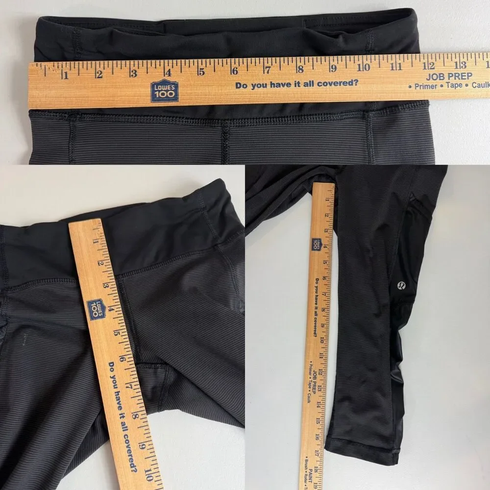 Lululemon Women's Cut The Crop Capri Leggings Black Size 2